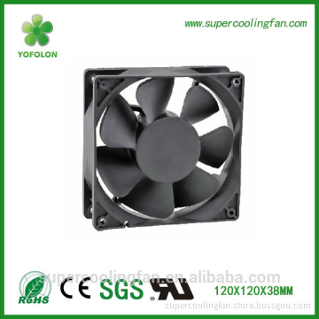 120x120x38mm 24V dc fan, high speed 12038 dc axial cooling fan, 12V 120mm fan